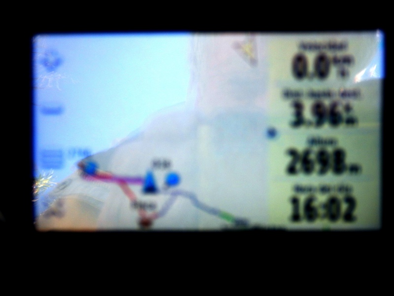 Evidencia GPS (Perdón por la mala foto) - GPS evidence (Sorry by the blurred picture)