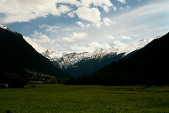#1: Area of the confluence (Montafon) - View to west