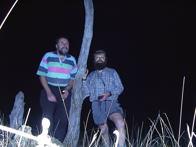 Two out of three in this photo are wondering about how to get back to the car in the dark.