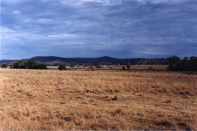 A view from the confluence, looking Northwest, across the bush to the mountains…