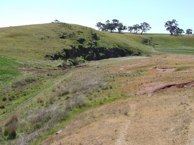 Looking East Towards The Small Hill, where the Confluence was located 20m after the Top of the Hill