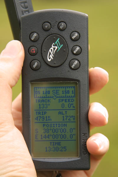 Picture of GPS at confluence