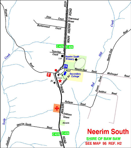 Map of Neerim South