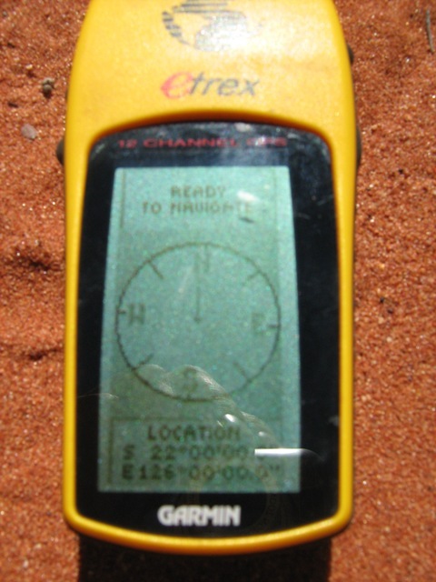 View of GPS at confluence