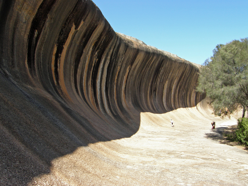 Not far from the Confluence, Wave Rock is quite impressive