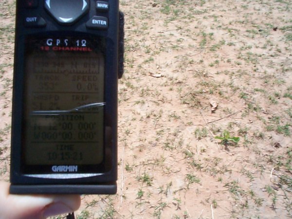 The GPS proof over dusty ground
