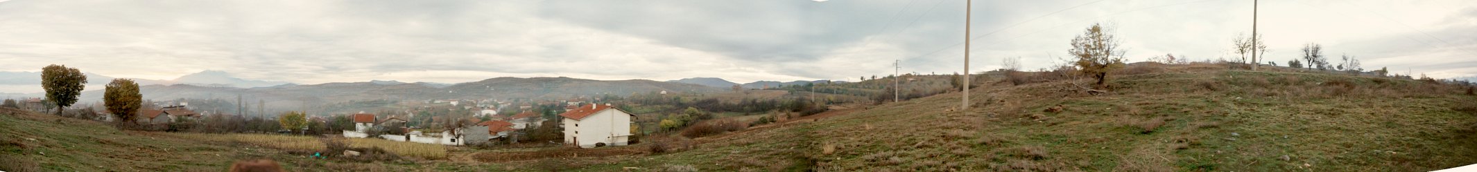 An almost 360 degree view from the confluence point.