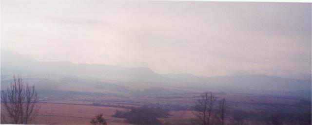 Panoramic Southern view of mountains (sorry it was hazy that day)