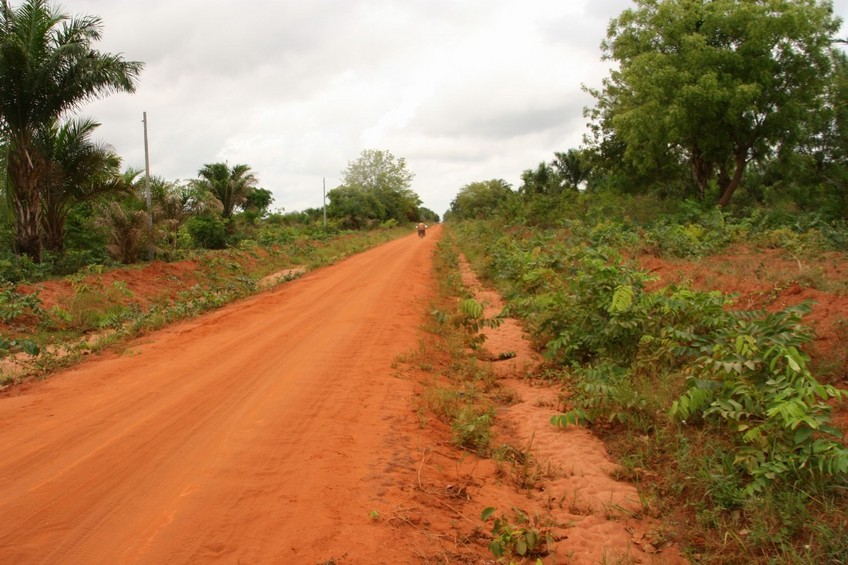 The track from Abomey to Sinwé-Kpota
