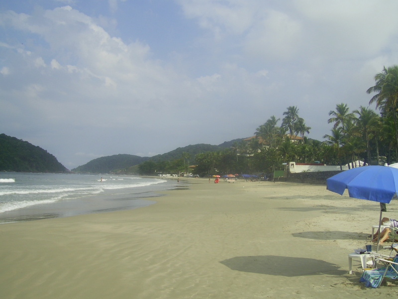 Praia de Pernambuco em Guarujá - Pernambuco beach in Guarujá city