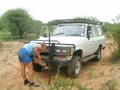 #8: Cecilia changing punctured tyre
