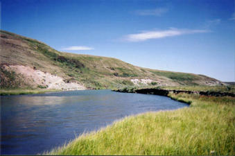#1: Looking north, down the North Milk River