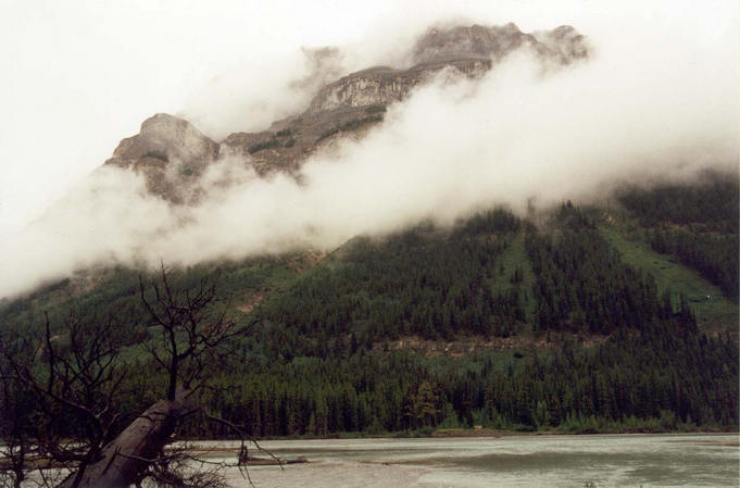 Mount Wilson in the rain clouds