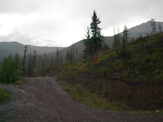Toward the confluence - Uphill and the road ends, Hiking Boots required.