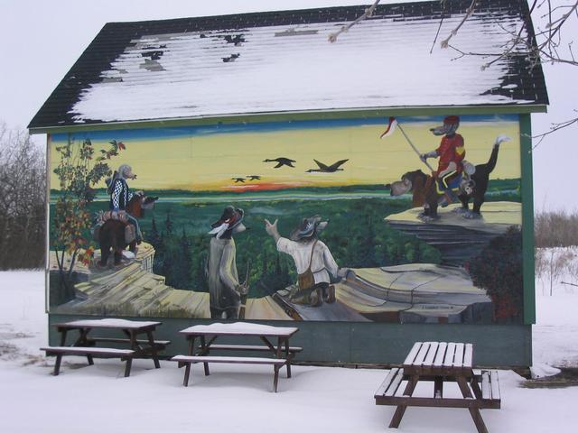 Outdoor Mural in Eriksdale, Manitoba