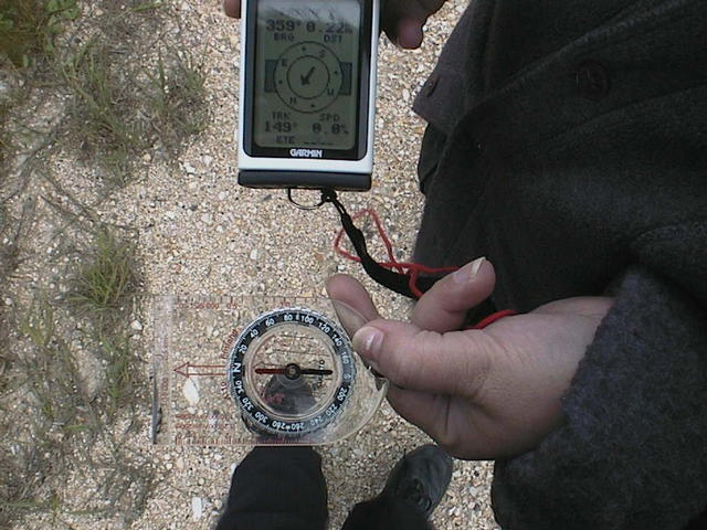 Compass and GPS (bearing information)