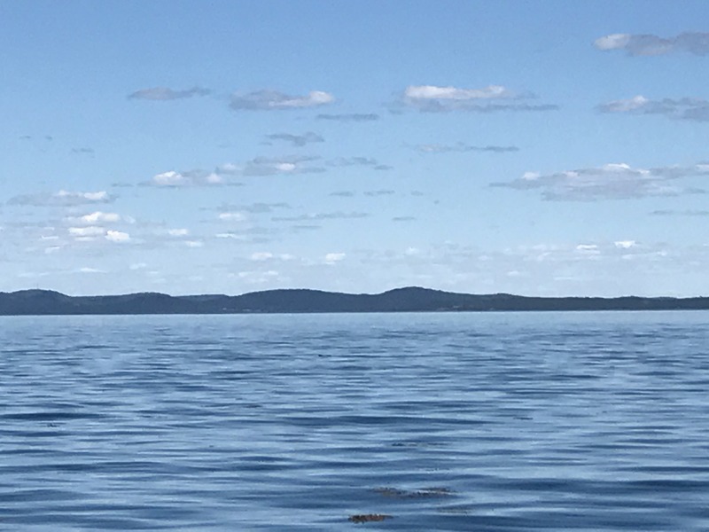 View to the north of New Brunswick across the Bay of Fundy