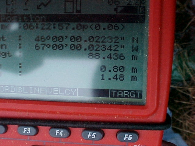GPS reading. 0.02 seconds off!