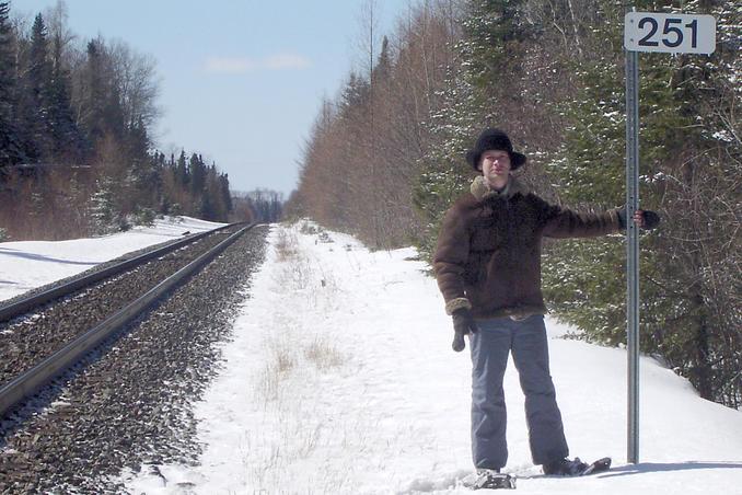 Kirill at railroad