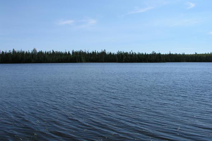 Vue du lac Joybert. / View of the Joybert Lake.