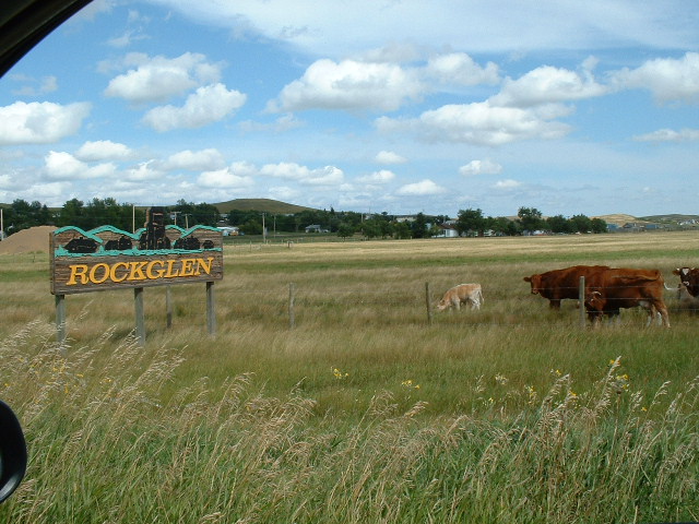 Entering the town of Rockglen from the South.
