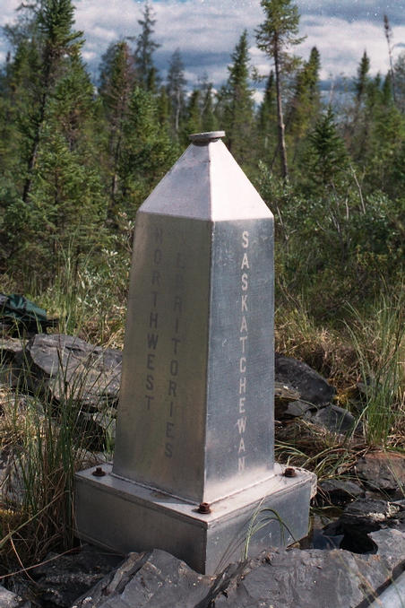 MB-NT-NU-SK Boundary Monument