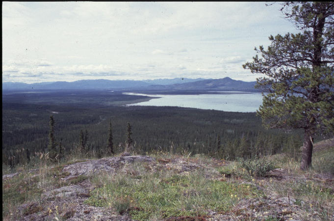 View on Upper Lake Labèrgé, close to target point