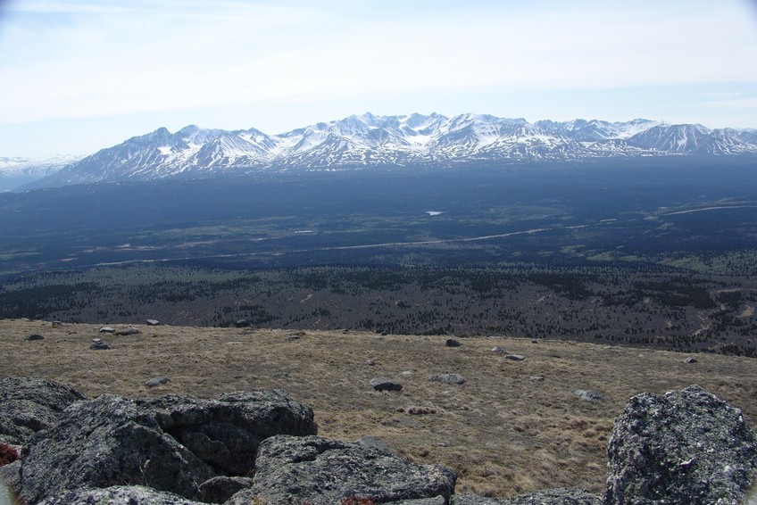 Blick auf die Kluane Ranges - View towards the Kluane Range