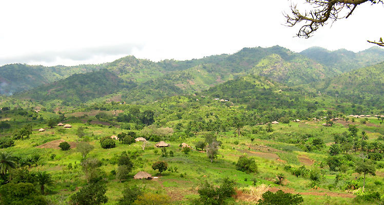 Landscape of the transition between the high plateau and the rift valley