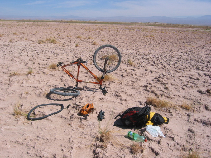 Flat Tire in the Desert