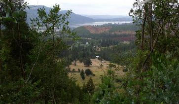 #1: View over and past the confluence to the Rio Bio Bio over the town of Patagua