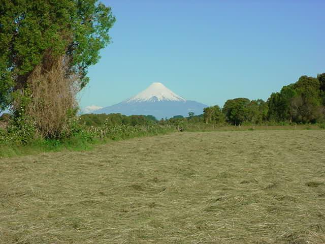Leste. Ao fundo o Vulcão Osorno - East. A view of Volcán Osorno.