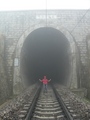 #6: Chánghǎizǐ railway tunnel, within 100 m of the confluence, which is off to the right (SE).