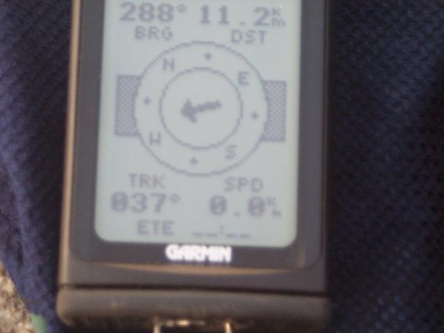 GPS shows point is 11.2 km away