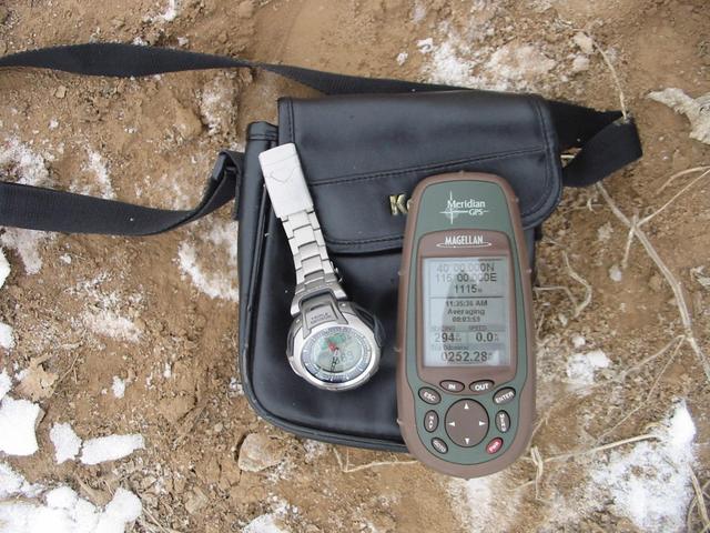 BG1OCN's bag, watch and GPS
