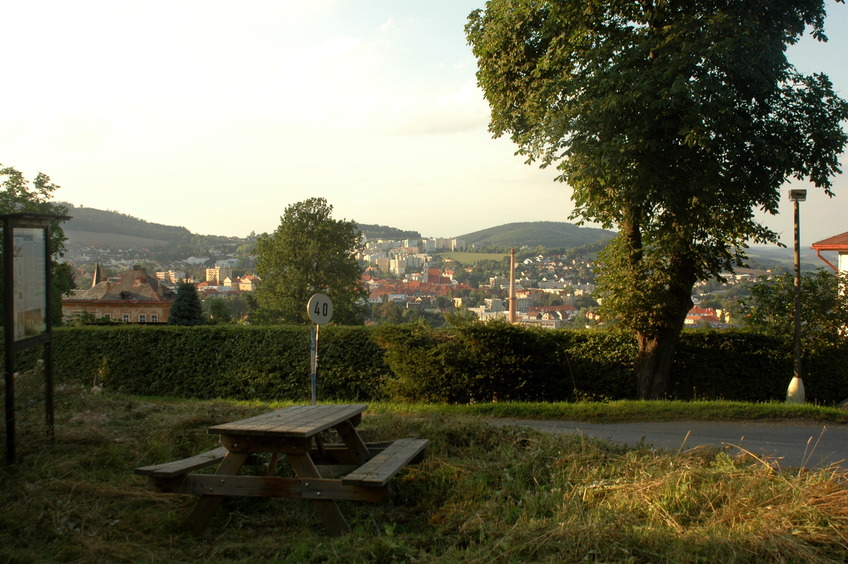Town Prachatice view nearby
