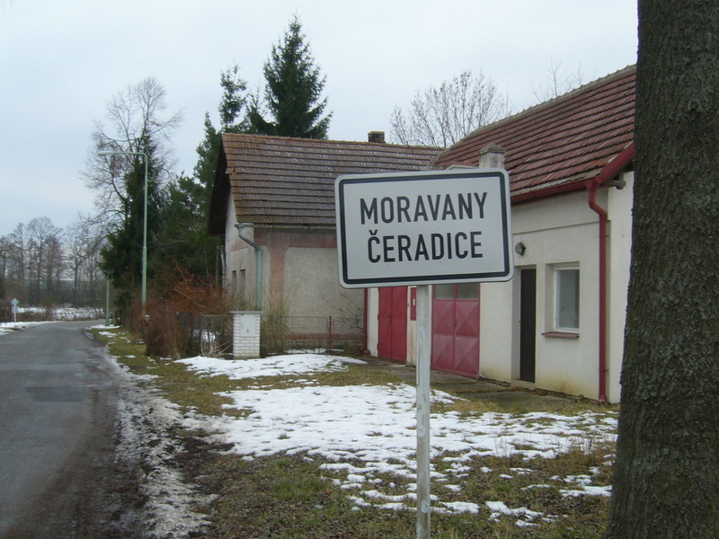 The village of Moravany Čeradice 