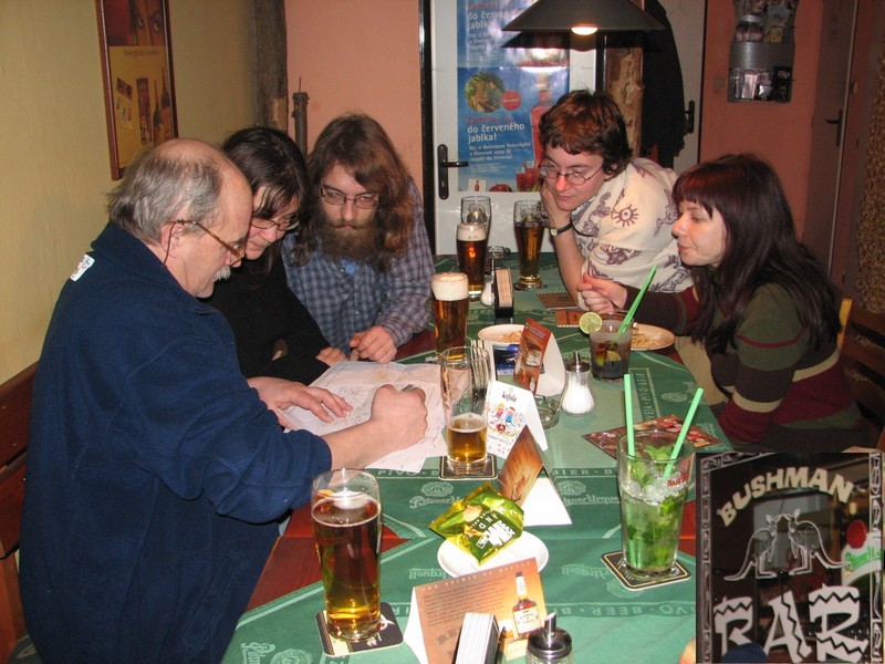 Pub "Bushman" in Pardubice city, Polish-Czech meeting before expedition - Spotkanie przed wyprawą na CP