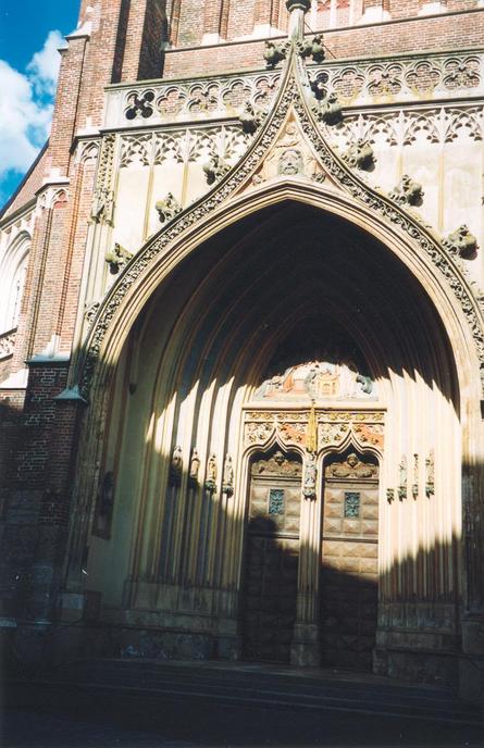 Portal of St Martin Church in Landshut