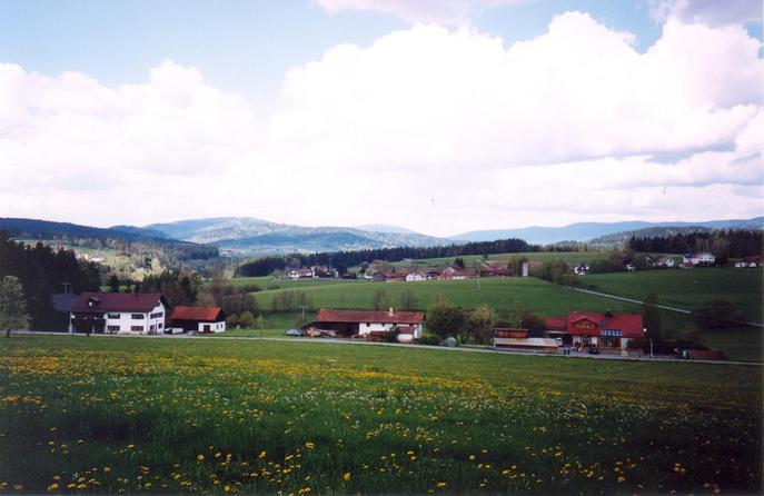 General view or the Bavarian Forest region (towards NW)