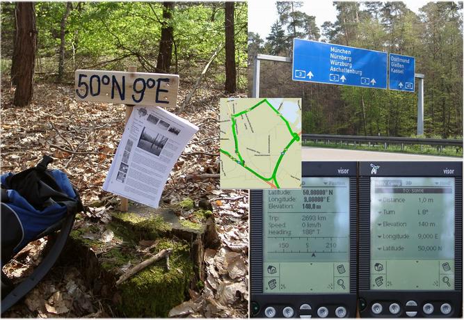 The spot, the A3, map & GPS reading