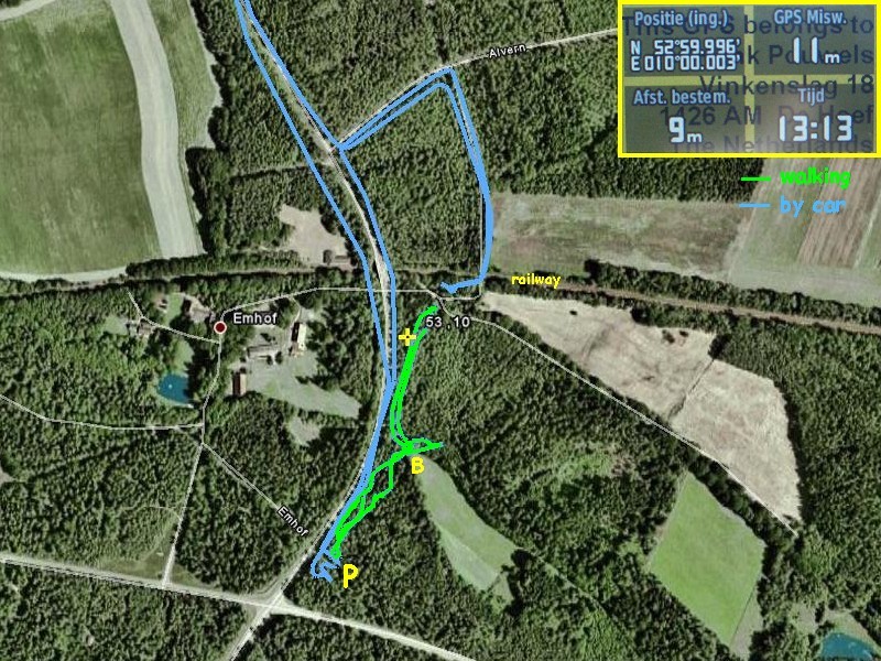 GoogleEarth with tracks and GPS