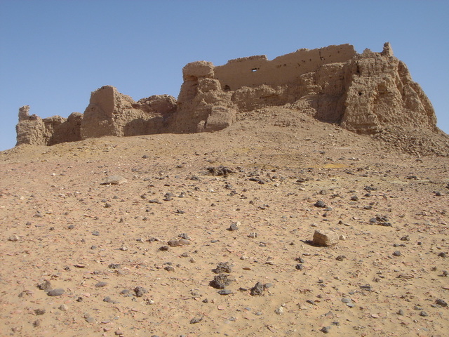 A view of the Roman temple fort, Qasr al-Ġuwayta