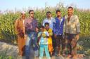 #6: Group photo, from right to left, farmer, farmer, Ahmad, Adam, Ibrahim, Omar, and farmer. Photo by Ghada.