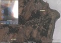 #2: GPS reading and satellite map with track to the confluence