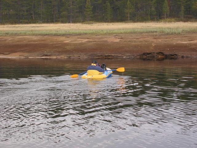 Jukka crossing The Luiro river