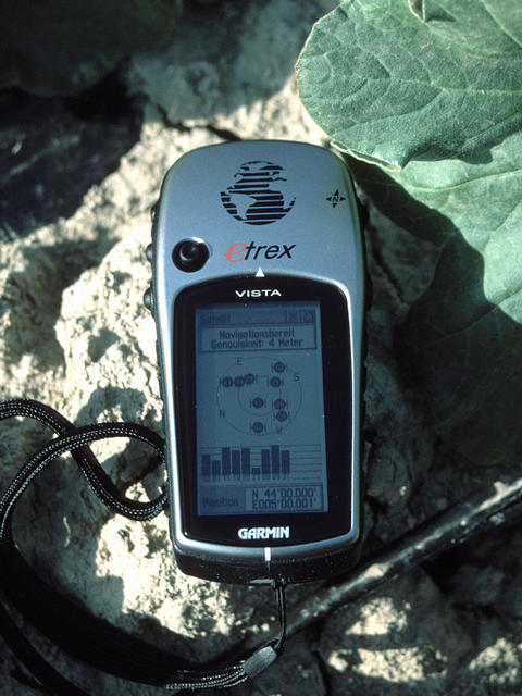 Picture of GPS at confluence point