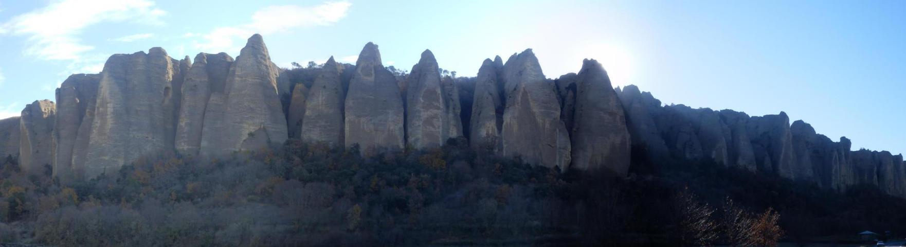 The amazing rock formation Les Pénitents