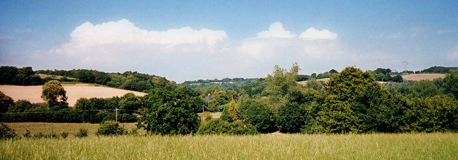 The panorama looking north-east from the confluence