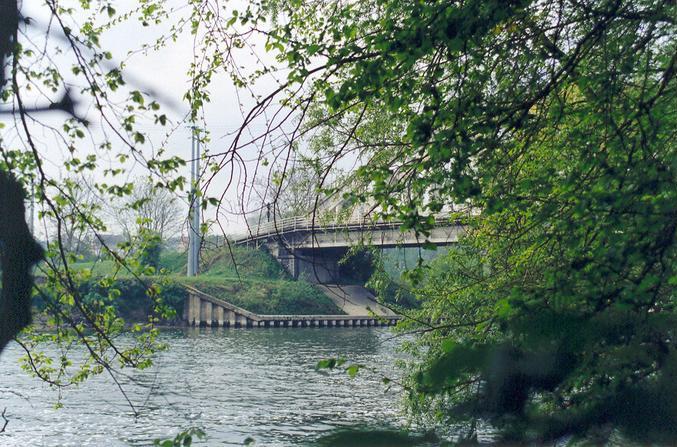 Bridge as seen to the confluence